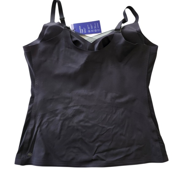 NWT Honeylove CrossOver Cami Black Shapewear Wireless Bra Tank Top Women's 2XL - Picture 2 of 5
